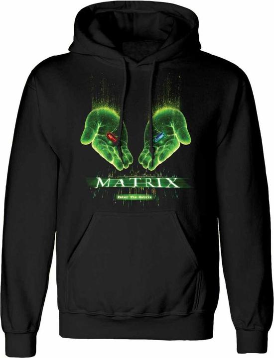 The Matrix Unisex Adult Hand Pills Hoodie (S)