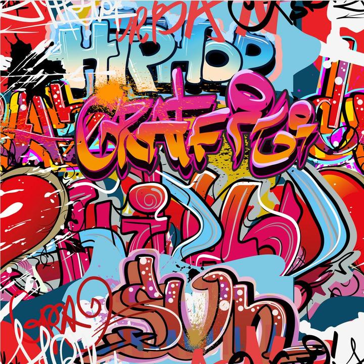 Actual product image Trenddeko Graffiti hip hop (336 x 300 cm)
