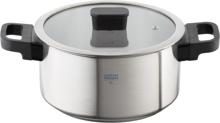 Image du produit Kuhn Rikon Locarno faitout 4.0 L · Ø 22 cm (22 cm, Casserole, Acier inoxydable)