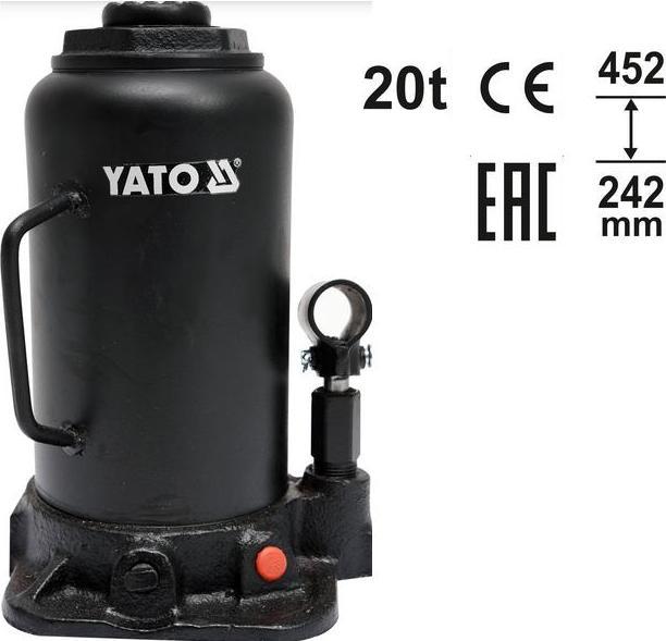Actual product image Yato Professional hydraulic ram jack YT-17008 up to 32 tons