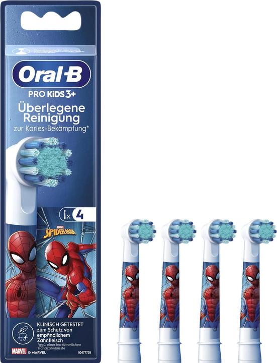 Actual product image Oral-B Attachment brushes Kids Spiderman 4 pcs. (4 x)