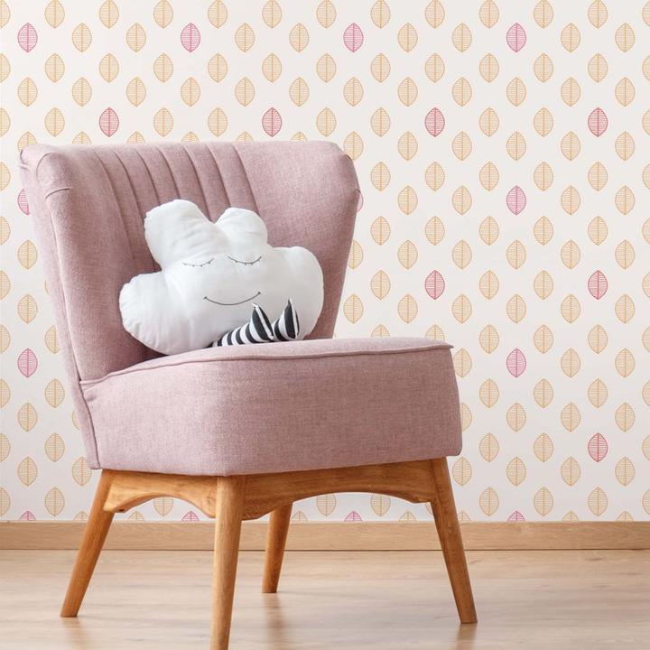 Produktbild Trenddeko Blätter - orange (1008 x 48 cm)