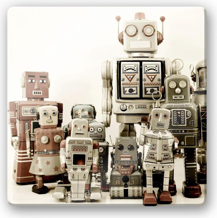 Produktbild Trenddeko Versammlung der Roboter (20 x 20 cm)