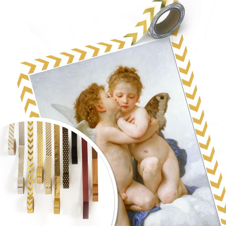 Actual product image Trenddeko Bouguereau - The first kiss (105 x 160 cm)
