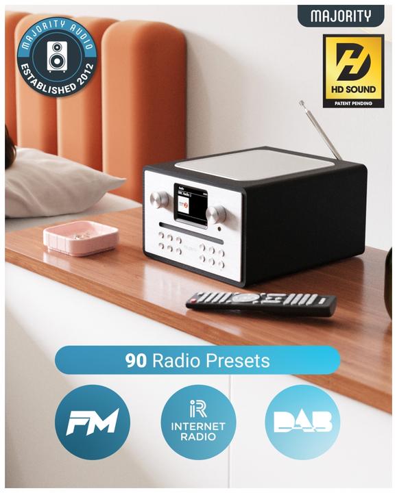 Produktbild Majority UKW-Radio & CD Player (FM, DAB+, Bluetooth, WLAN)