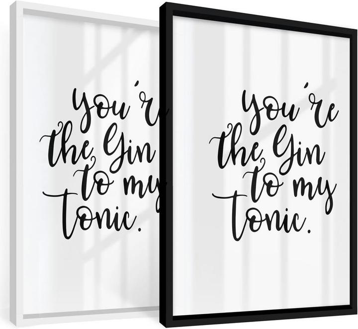 Image du produit Trenddeko Tu es le gin de mon tonic (60 x 80 cm)