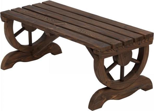 Produktbild Outsunny Sitzbank im Wagenrad-Design