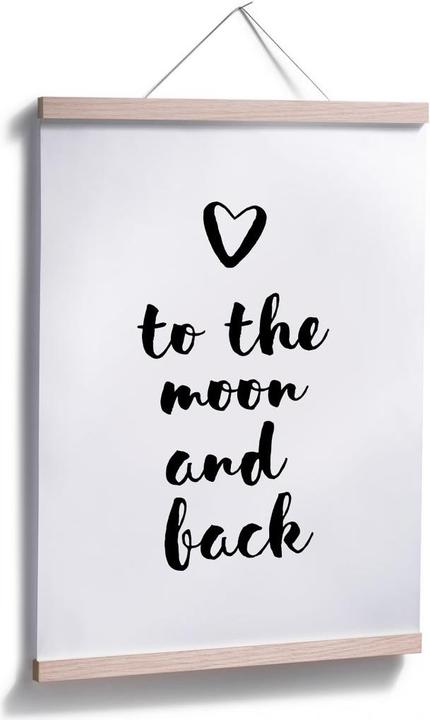 Produktbild Trenddeko Love to the moon and back (50 x 60 cm)