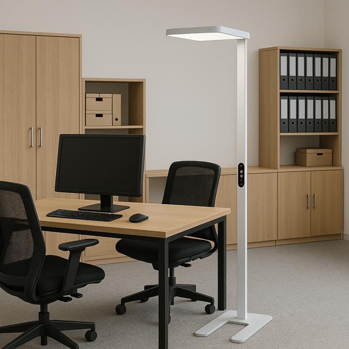 Immagine prodotto Luxula LED Büro-Stehleuchte, Up/Down, weiss (7000 lm)