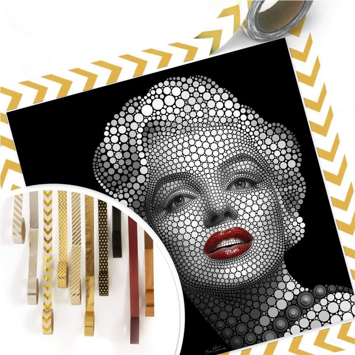 Actual product image Trenddeko Ben Heine - Circlism: Marilyn Monroe (70 x 70 cm)