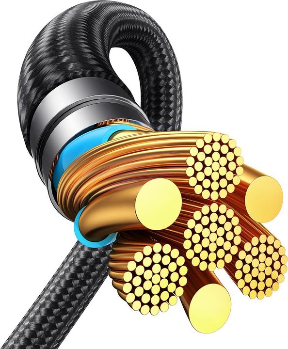 Actual product image Joyroom 2-in-1 charging cable (1.50 m, USB 2.0, 100 W)
