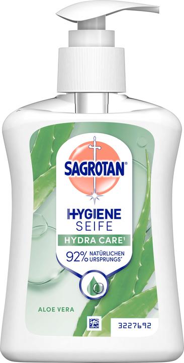 Sagrotan Flüssigseife Aloe Vera, antibakteriell, dermatologisch getestet, weiss, 250 ml, in Pumpsp... (Flüssigseife, 250 ml)