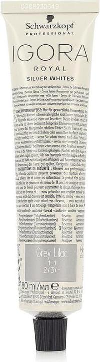 Actual product image Schwarzkopf Professional IGORA ROYAL Silverwhites Permanent White Refining (Grey Lilac)