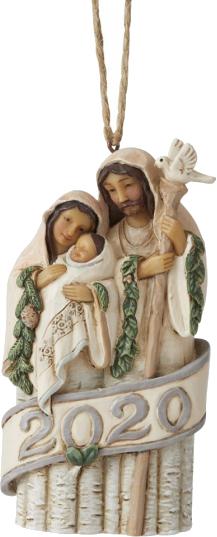 Image du produit Jim Shore Holy Family 2020 Dated Hanging Ornament (ornement suspendu) (1 -pièce)