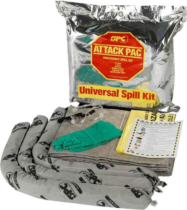 Produktbild Brady SKA-ATK, ATTACK PAC, Wartung, Silber, Absorptionskapazität: 104 Liter (4 Sets/Karton)