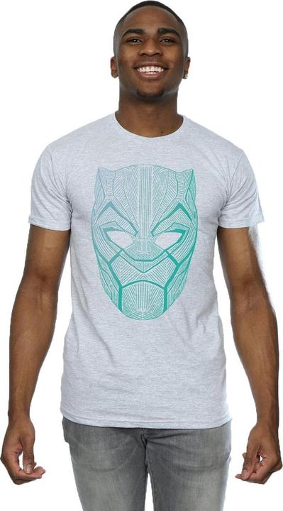 Image du produit Mens Black Panther Tribal Mask T-Shirt (XL)