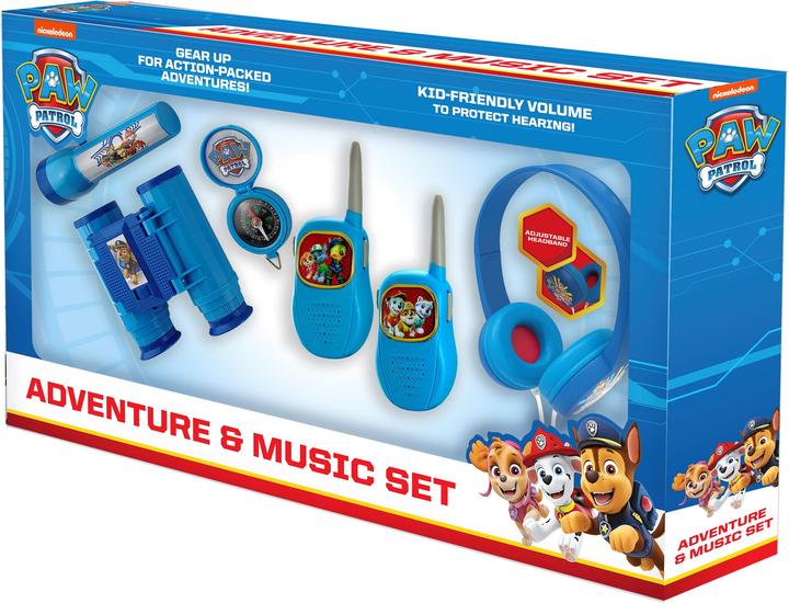 Actual product image eKids Paw Patrol Set Adventure 5in1: torch, compass, binoculars, walkie-talkie, headphones PW-V302