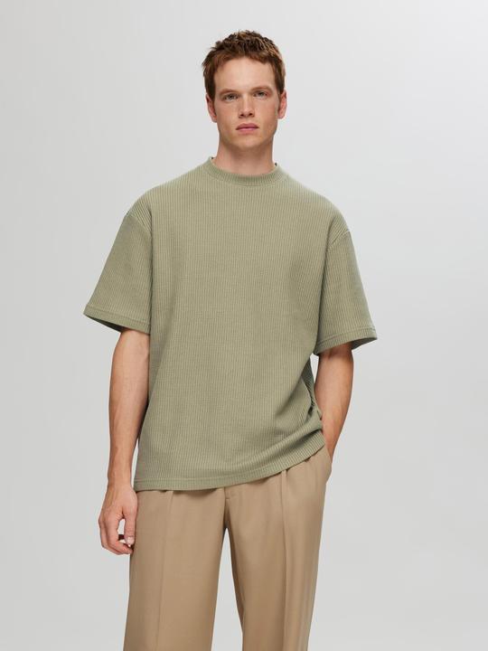 Actual product image Selected Homme Relaxed Fit Waffelmuster T-Shirt (XL)
