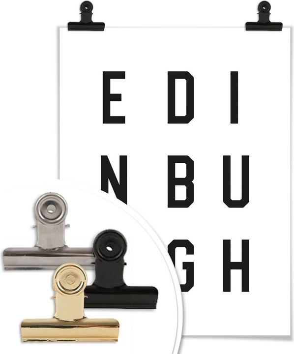 Produktbild Trenddeko Typographie Edinburgh (30 x 40 cm)