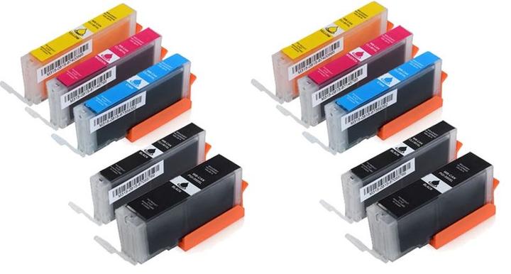 Produktbild Hermex Kompatible Tintenpatrone XXL für Canon PIXMA TS6251 (M, C, PGBK, BK, Y)