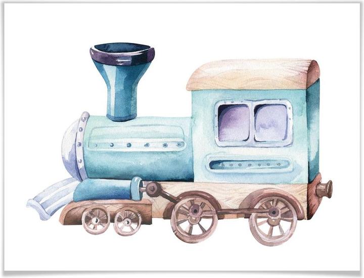 Produktbild Trenddeko Kvilis - Die Lokomotive (150 x 120 cm)