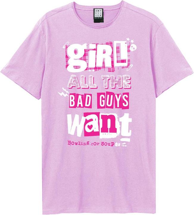 Amplified Girl All The Bad Guys Want TShirt