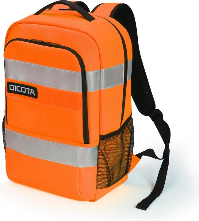 Actual product image Dicota Backpack HI-VIS Base 24 litre orange (24 l)