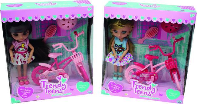 Immagine prodotto ODS 44651 Ods-Trendy Teens - Mini Bambola Fashion Con Bicicletta