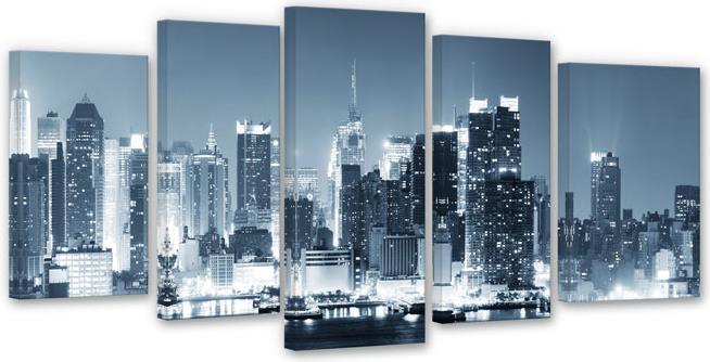 Immagine prodotto Trenddeko New York di notte 1 (5 pezzi) (50 x 120 cm)