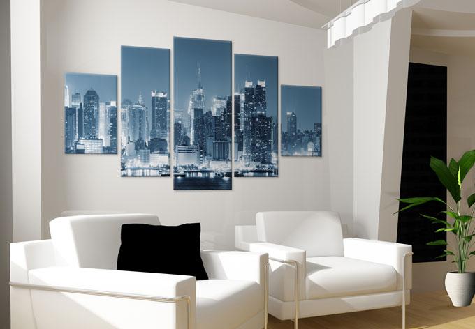 Immagine prodotto Trenddeko New York di notte 1 (5 pezzi) (50 x 120 cm)