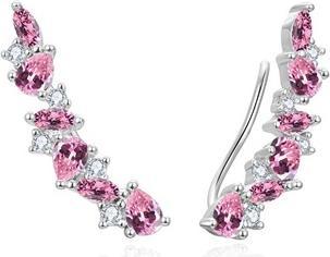 Produktbild Beneto Charming long earrings with pink zircons AGUP3299P