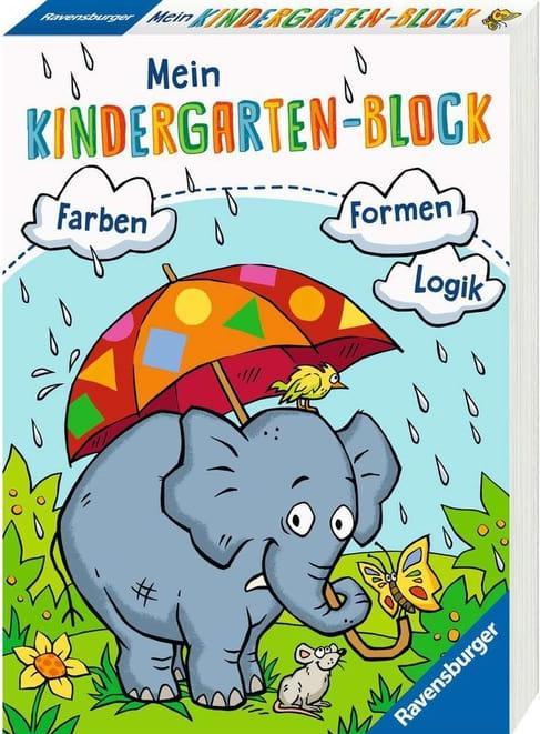 Actual product image Ravensburger Mein Kindergarten-Block: Farben, Formen, Logik (German, Britta Zimmermann, Anja Lohr, Christine Pätz, 2023)