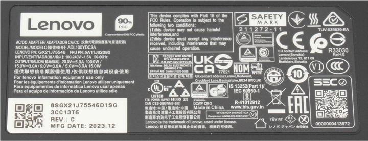 Actual product image Lenovo AC Adapter (100 W)