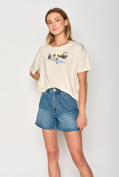 Image du produit Greenbomb Women's Nature Deer River Feel T-Shirt (L)