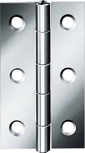Actual product image Vormann Gerollte, schmale Edelstahl-Scharniere Width 22 mm