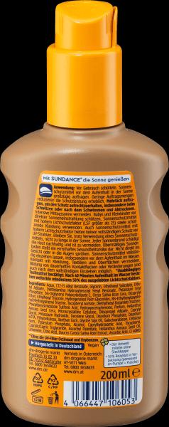 Actual product image dm Sundance Carotene sun spray (Sun spray, SPF 15, 200 ml)