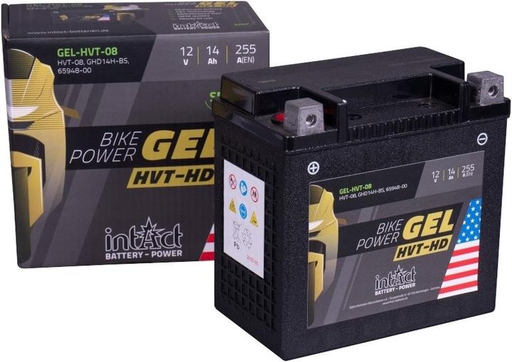 Produktbild Intact GEL-HVT-08 Bike-Power Gel HVT-HD 14Ah Motorradbatterie GHD14H-BS (12 V, 14 Ah, 255 A)