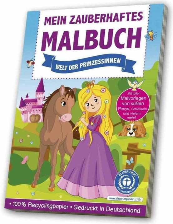 Image du produit Livre de coloriage Le monde des princesses A4 multicolore