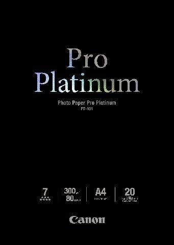 Actual product image Canon PT-101, Photo Paper Pro Platinum (300 g/m², A4, 20 x)