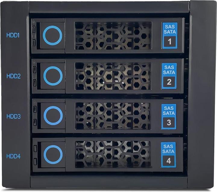 Produktbild Fantec WR-NVMeU.2-C3141 Back- plane f. 4x 3,5/2,5 NVMe/SSD/HDD (3.5", 2.5")