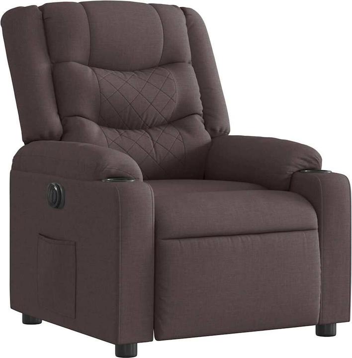 Produktbild VidaXL Relaxsessel Elektrisch Dunkelbraun Stoff