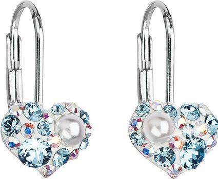 Produktbild Evolution Group Heart earrings with Swarovski 31125.9 aqua (L)