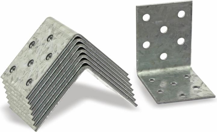 Actual product image Eneroid Angle connector, 50x50x40x2 mm, 8 pieces (Angle connector, 8 pcs.)
