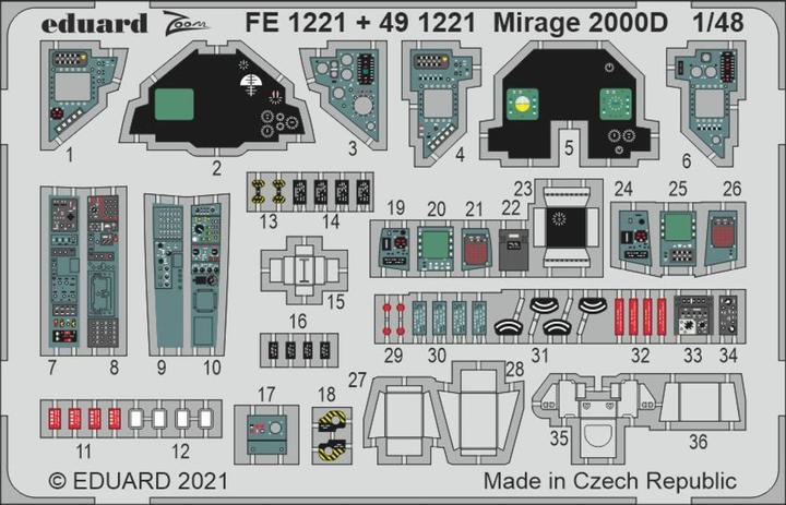 Produktbild Eduard Mirage 2000D 1/48 KINETIC