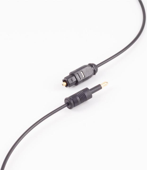 Image du produit Shiverpeaks ®-BASIC-S- Câble à fibre optique 2,2mm, Toslink mâle vers 3,5mm Opti mâle, 1,0m (1 m, TOSLINK)