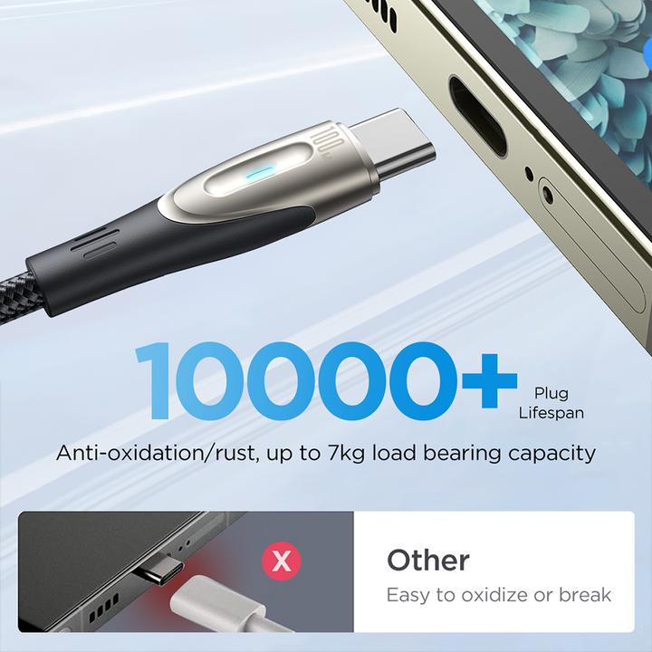 Actual product image Joyroom Star-Light Series SA27-CC5 USB-C / USB-C cable 100W 1.2m - black (1.20 m, USB 2.0)