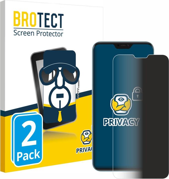 Productafbeelding BROTECT Sichtschutzfolie Anti-Spy Privacy Folie Blaulicht-Schutz (2 Stuk, Xiaomi Redmi 6 Pro)