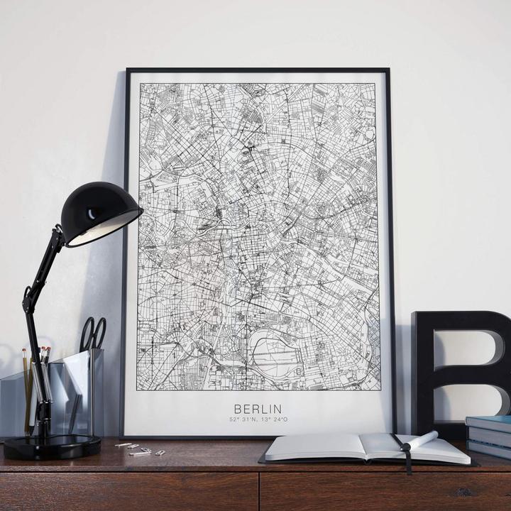 Actual product image Trenddeko Berlin city map (120 x 100 cm)