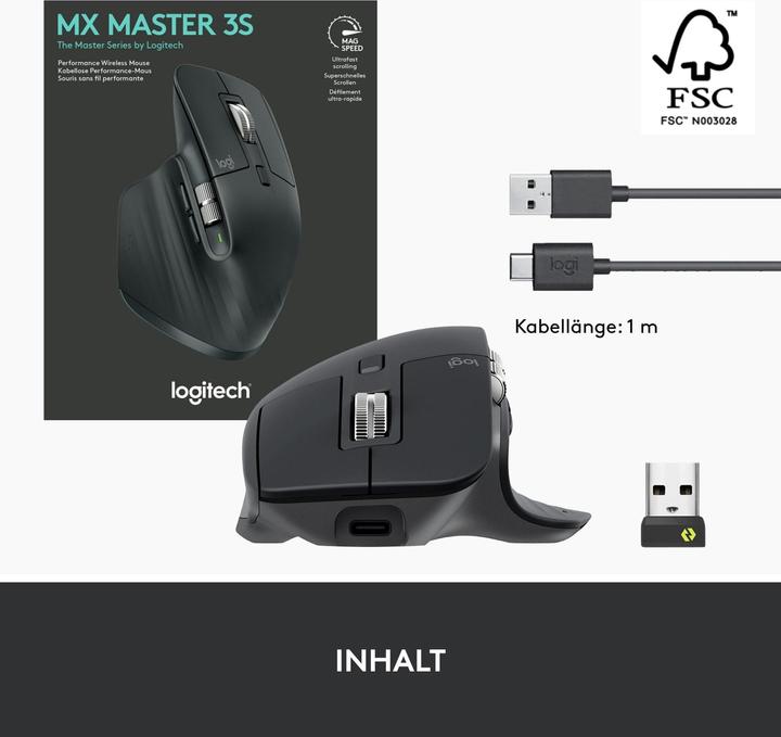 Produktbild Logitech MX Master 3S for Business (Kabellos)