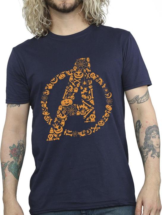 Actual product image Mens Avengers Halloween Logo T-Shirt (L)
